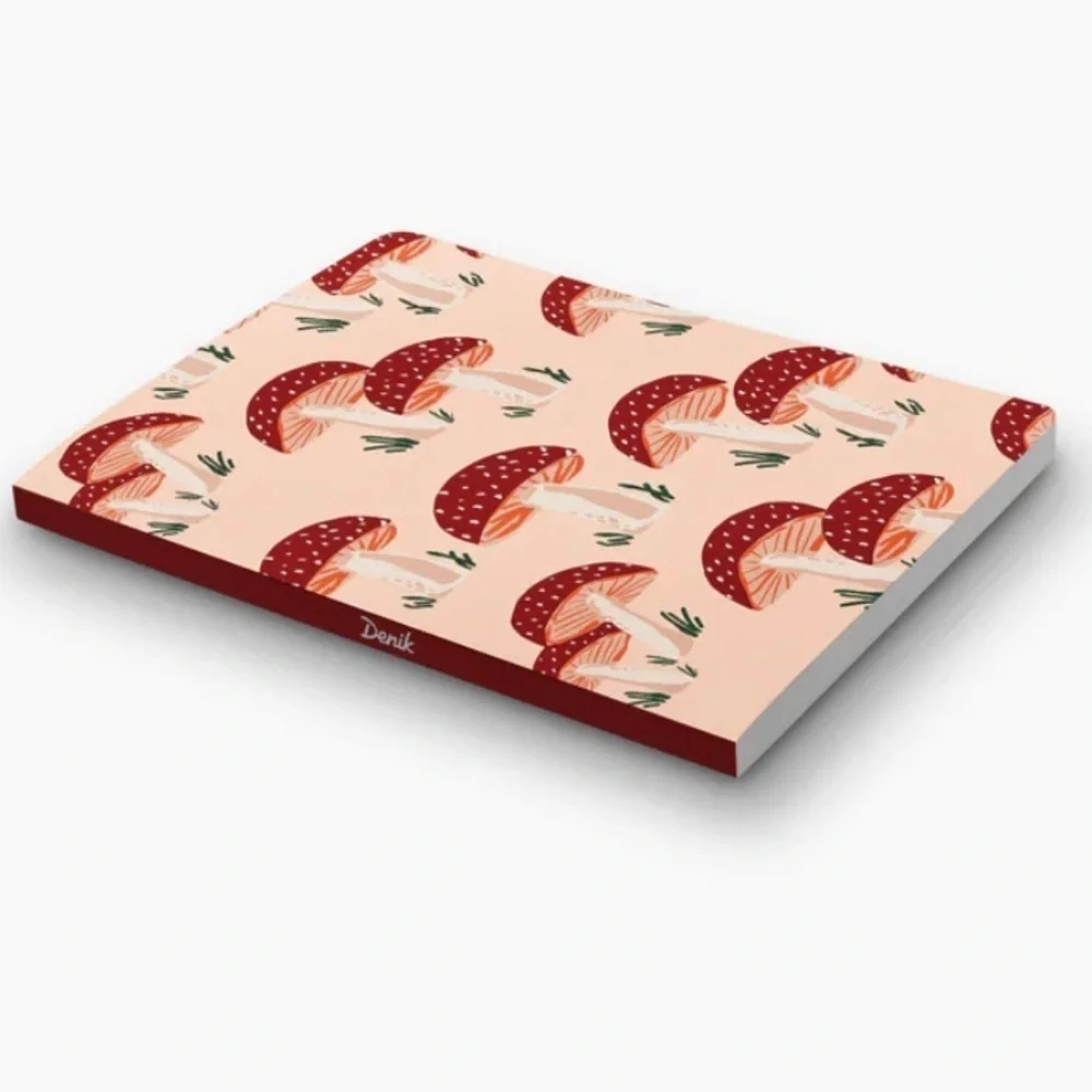 Denik Peach Mushrooms Classic Layflat Lined Notebook, NWOT, For Bundles Only